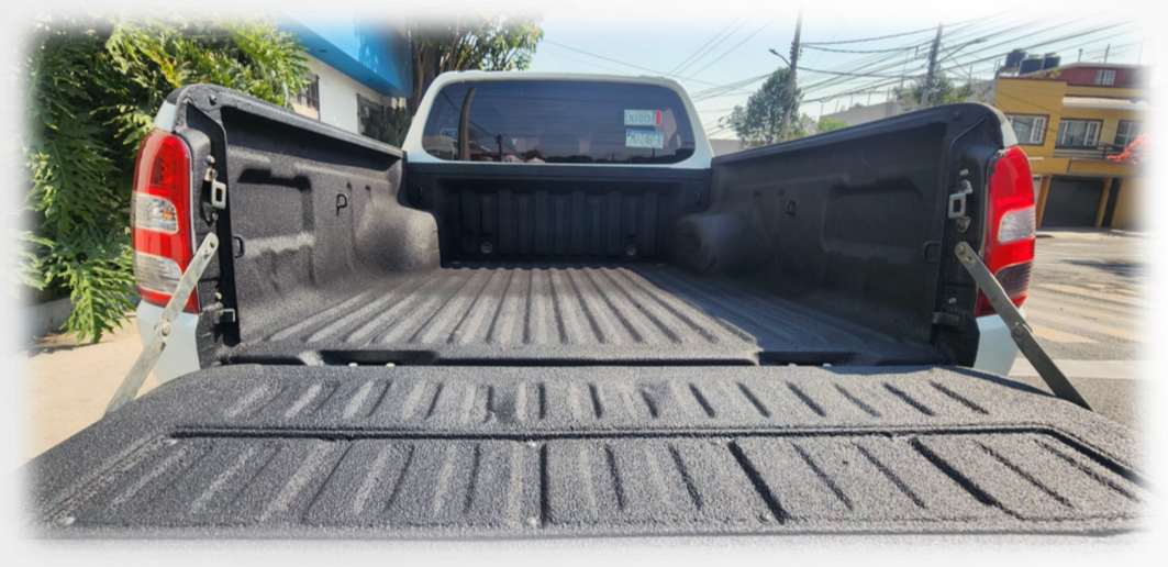 Caja de pick-up recubierta con Bedliner High Grip.