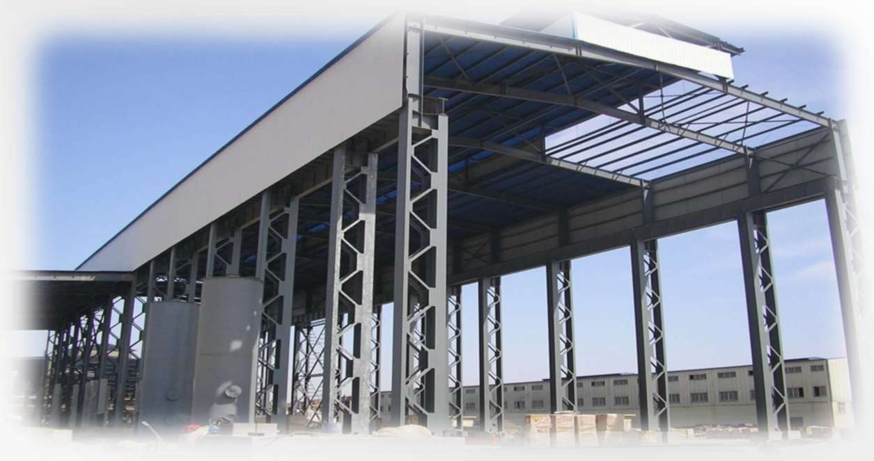 Estructura industrial de acero recubierta con HD Multiuso.