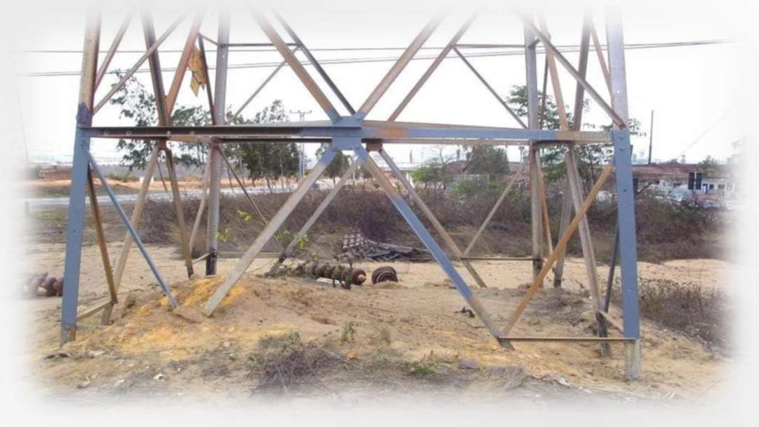 Estructura de acero galvanizado expuesta a intemperie.